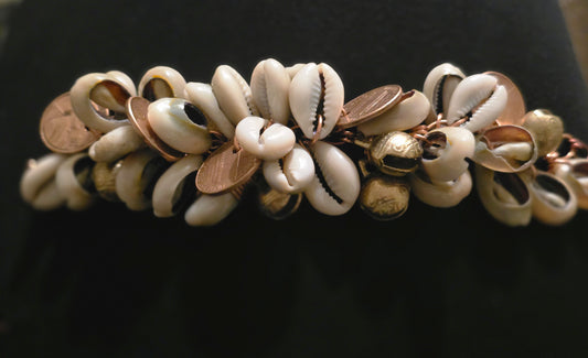 "The Whistler" Pennies, Bells, and Cowrie Shells Talisman(Bracelet)